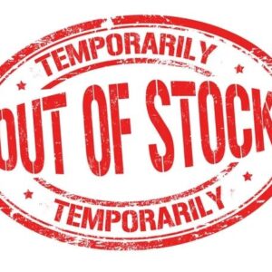 Temporarily out of stock" red stamp.